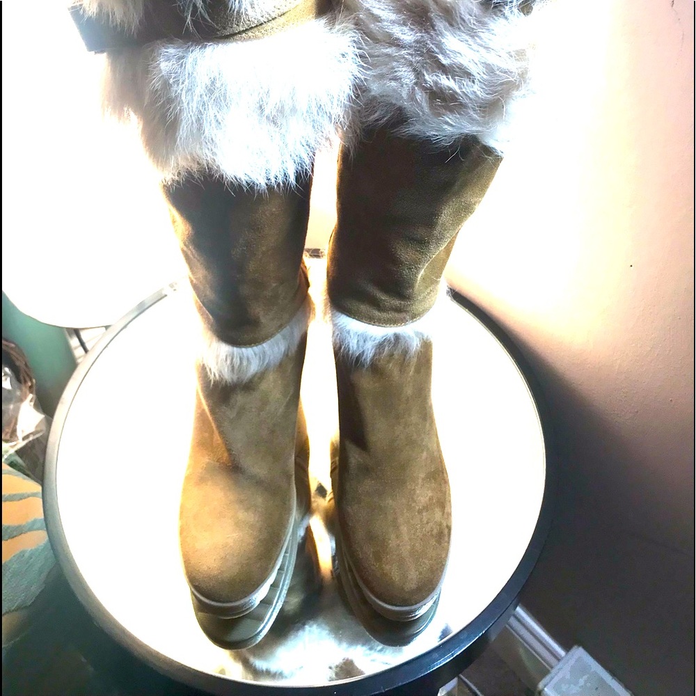 Coach suede boots